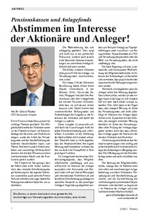 Pensionskassen und Anlagefonds